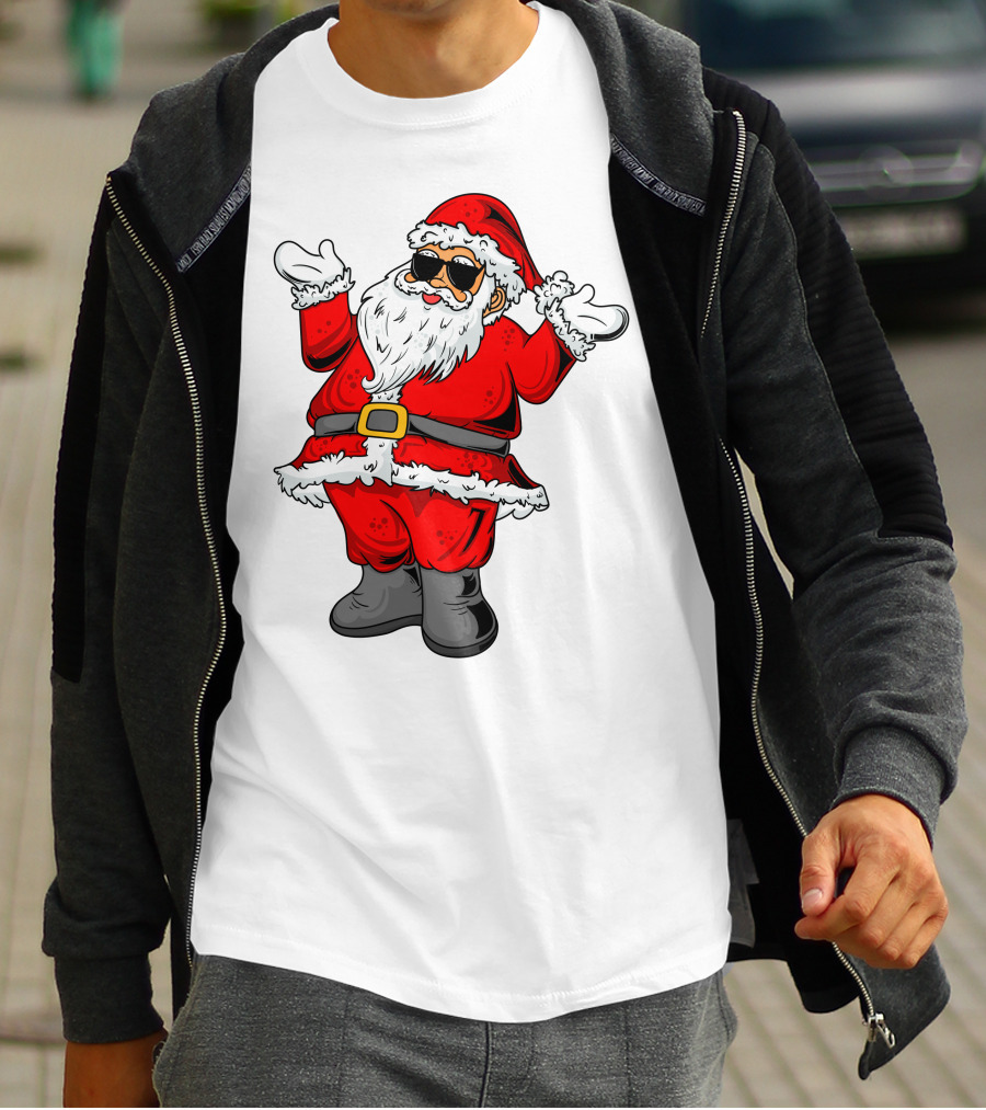 Santa Claus Wearing Cool Shades T-Shirt