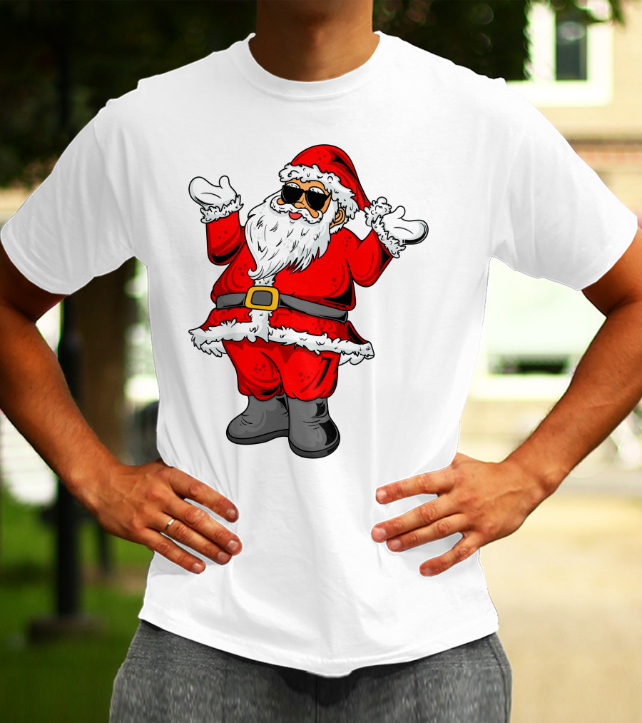 Santa Claus Wearing Cool Shades T-Shirt