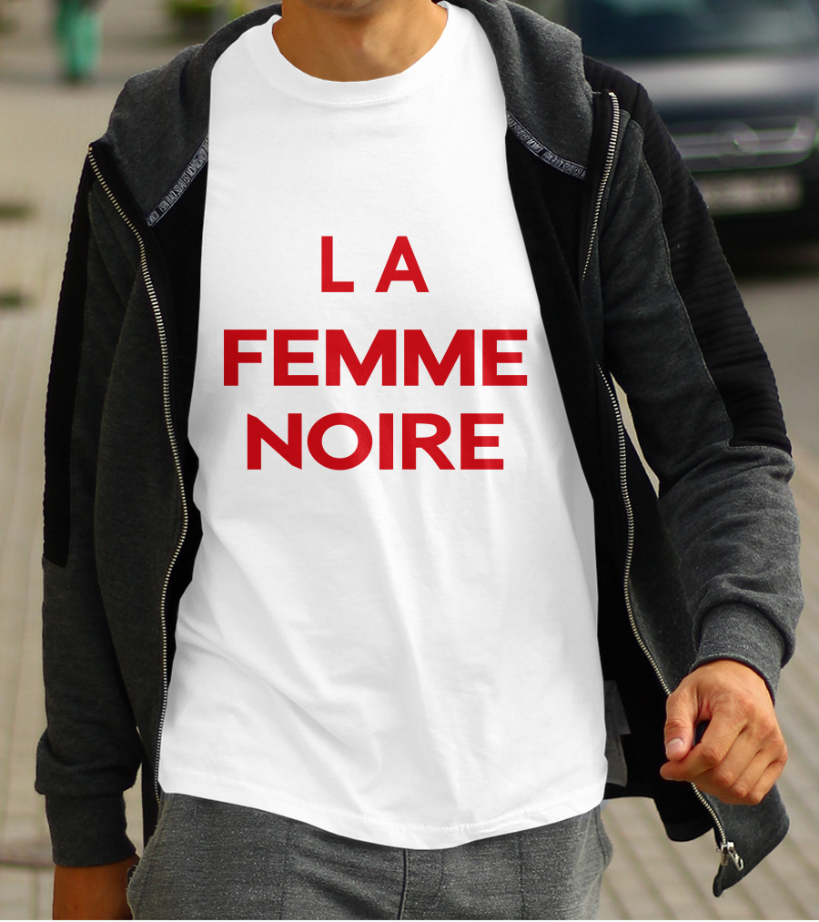 La Femme Noire Bold Statement Typography T-Shirt