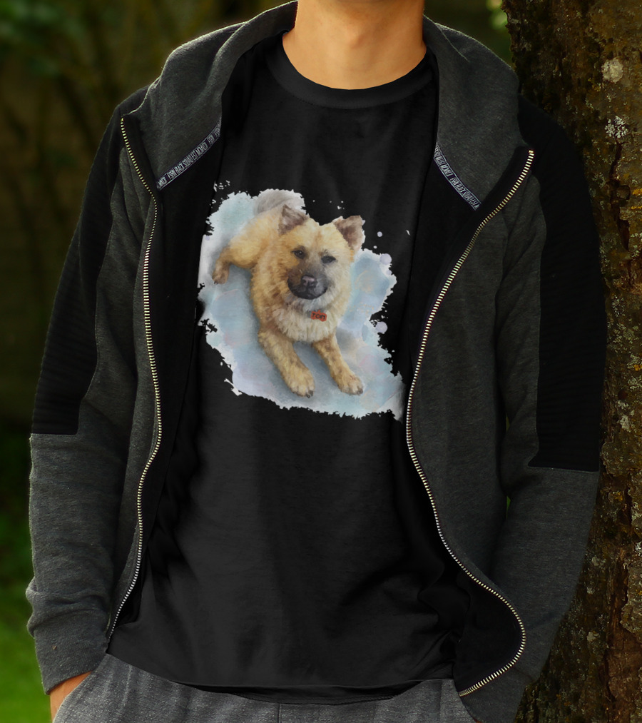 Watercolor Puppy Zen T-Shirt
