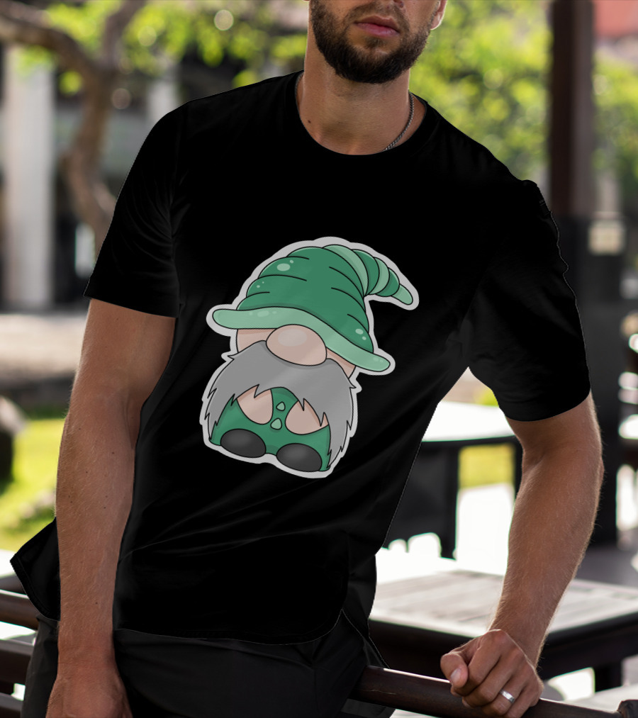 Green Gnomes In Classic Pointed Hat T-Shirt