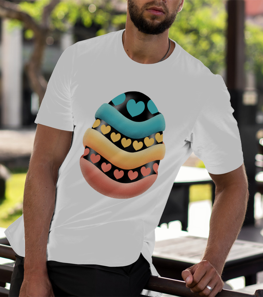 Easter Egg Handmade Heart T-Shirt