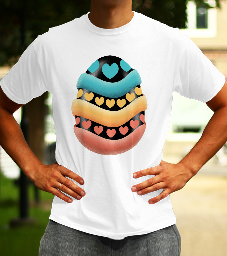 Easter Egg Handmade Heart T-Shirt
