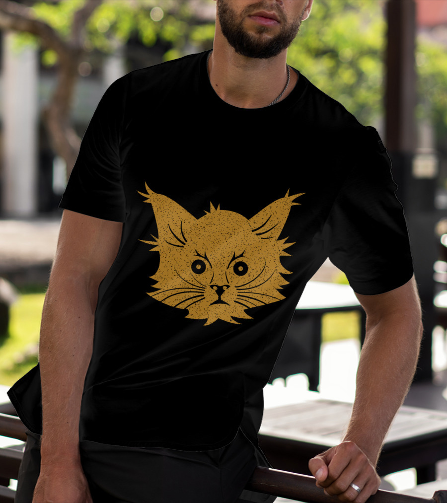 Cat Lover Whiskers Face T-Shirt