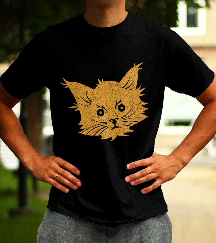 Cat Lover Whiskers Face T-Shirt