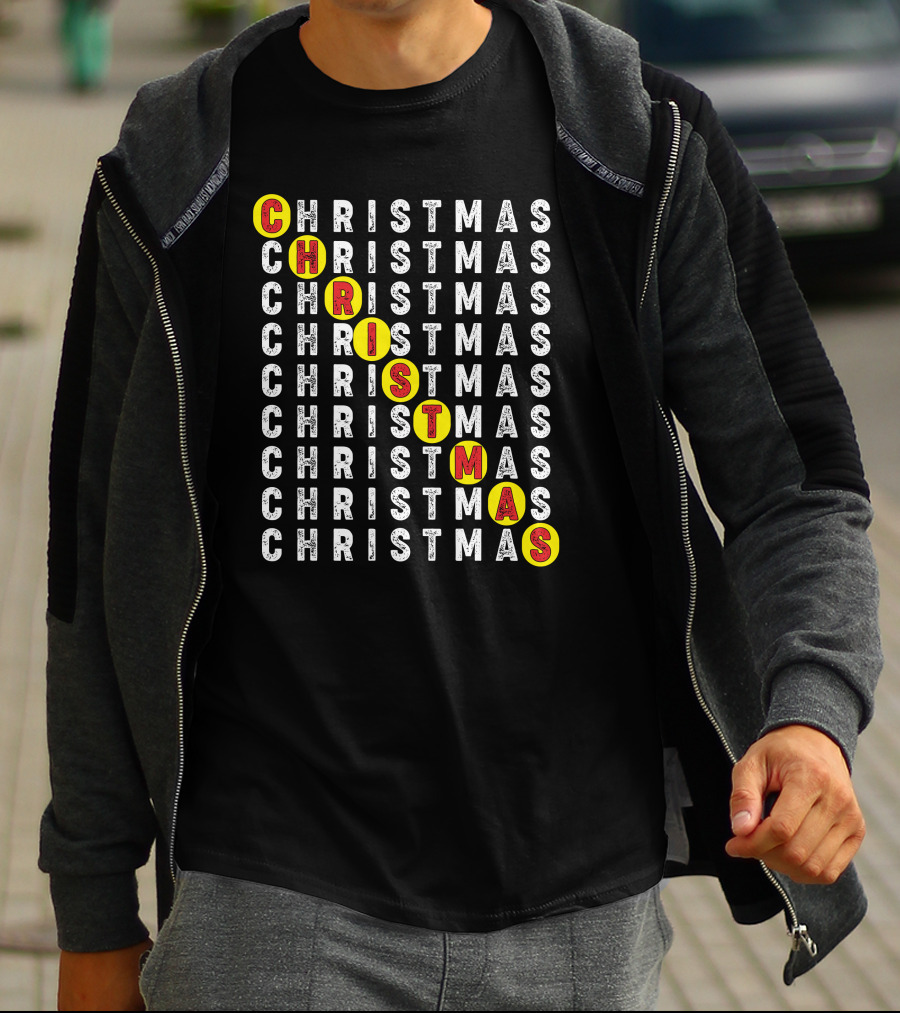 CHRISTMAS Word Search Highlight Puzzle T-Shirt