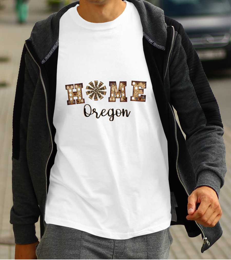 Rusty Vintage Home Oregon Lights T-Shirt