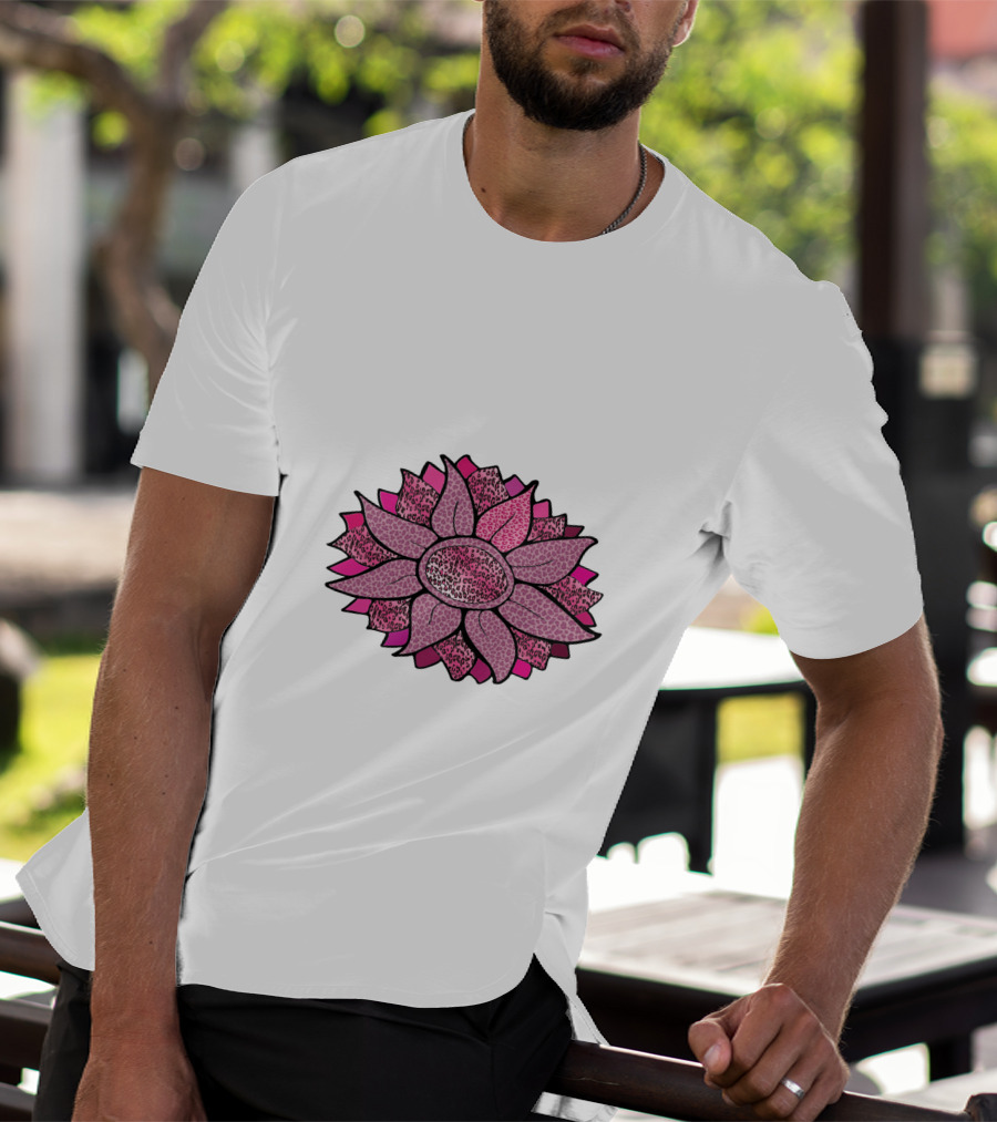 Pink Sunflower Unique Blossom T-Shirt
