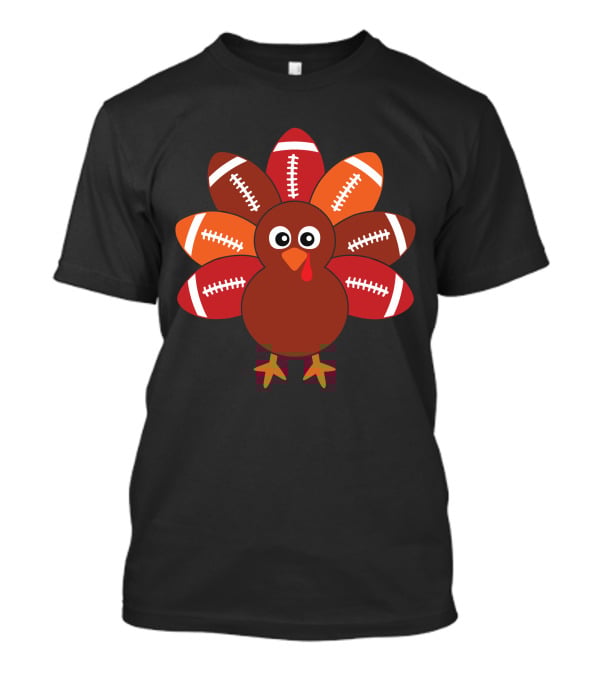 Football Turkey Thanksgiving Balls Festival T-Shirt
