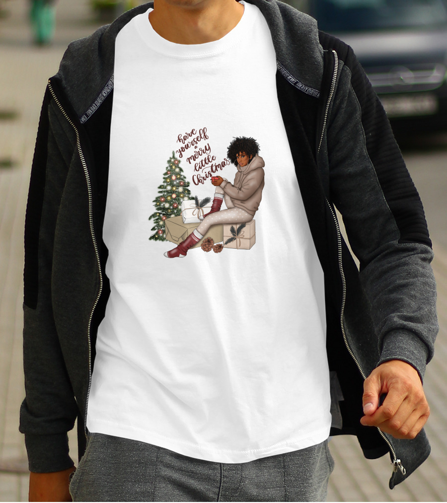 Have Yourself A Merry Melanin Christmas T-Shirt