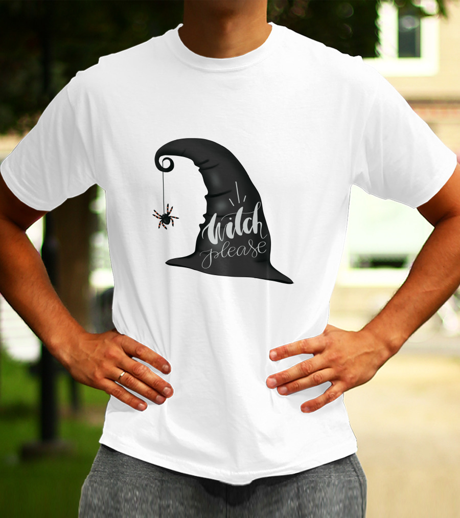 Witch Please Hat With Hanging Spider T-Shirt