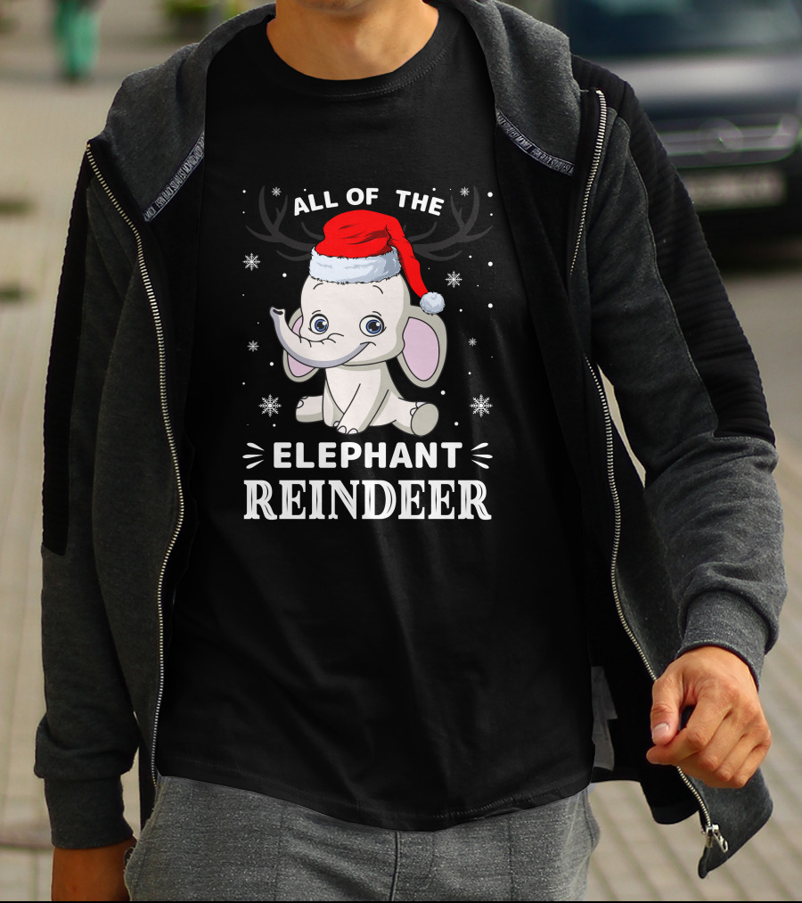All Of The Elephant Reindeer Christmas T-Shirt