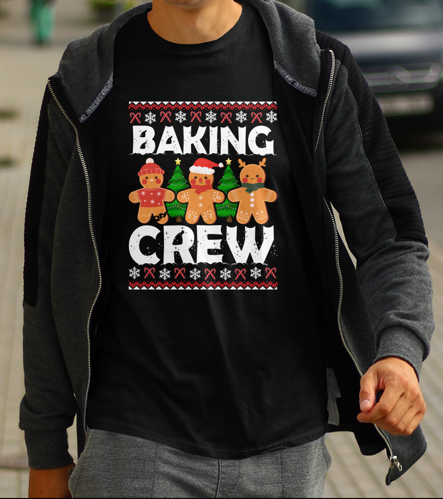 Christmas Baking Crew Gingerbread Holiday Festive T-Shirt