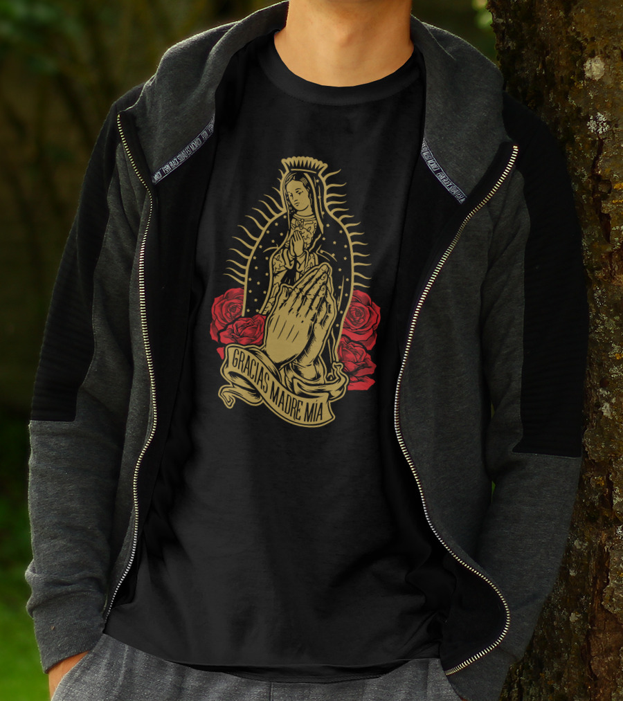 Gracias Madre Mía Our Lady Virgen De Guadalupe Virgin T-Shirt