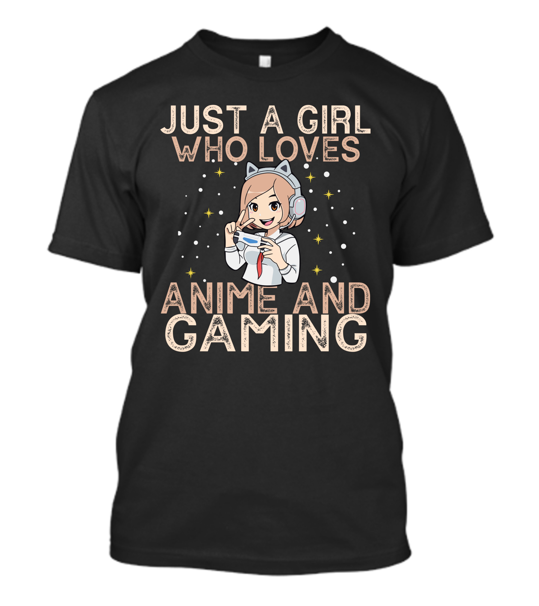 Just A Girl Who Loves Anime And Gaming T-Shirt