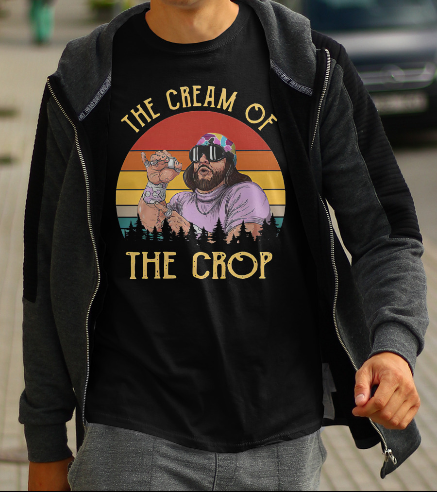 THE CREAM OF THE CROP RETRO WRESTLER T-Shirt