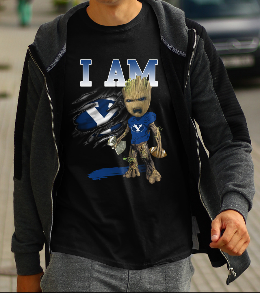 I Am Groot Byu Cougars Football T-Shirt