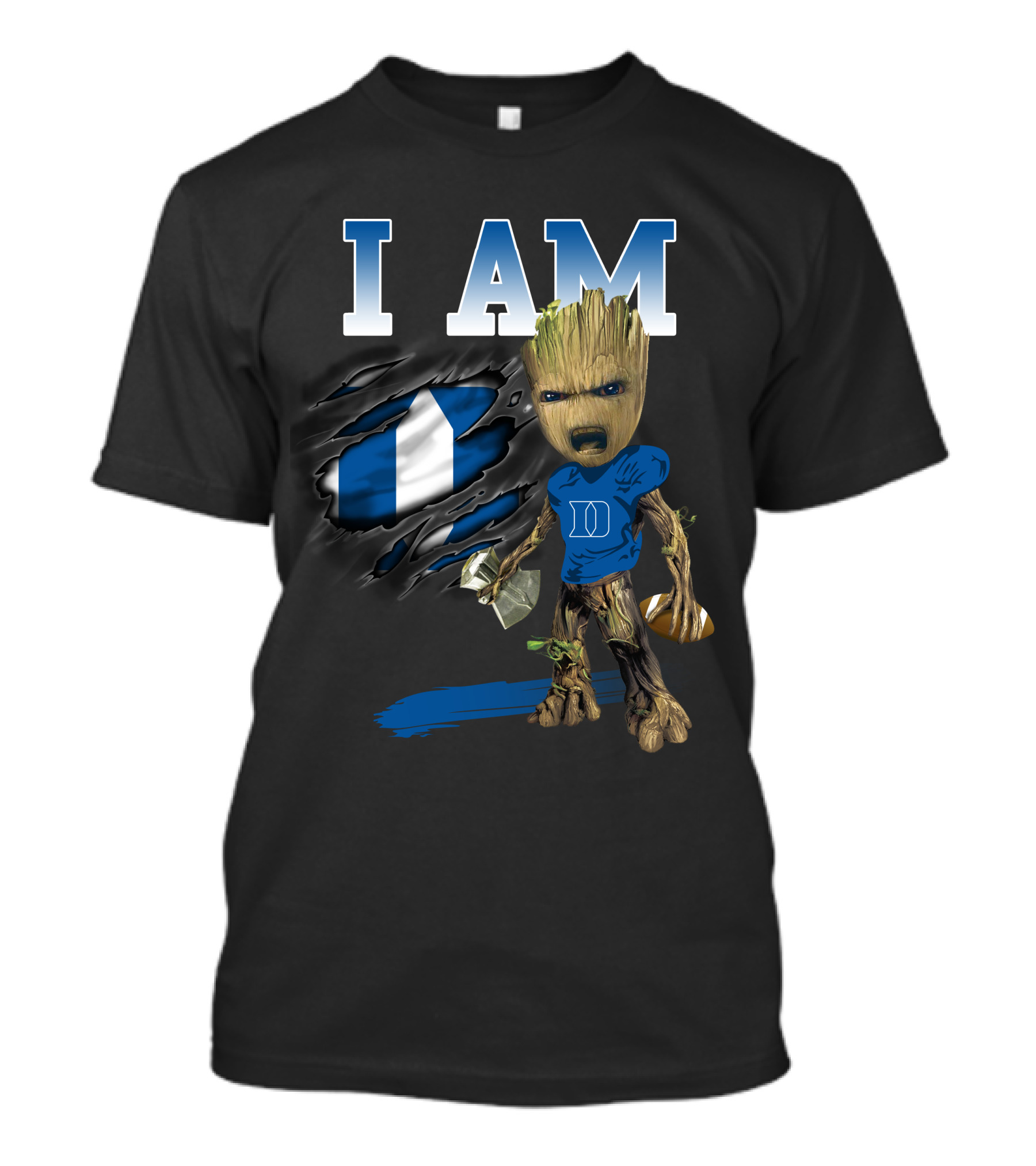 I Am Gr Dbd Groot Football T-Shirt