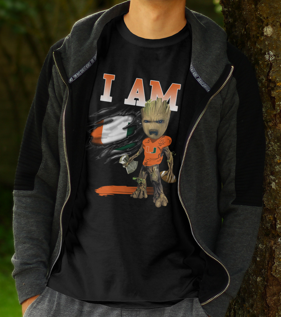 I Am Um Groot Football Hammer U T-Shirt