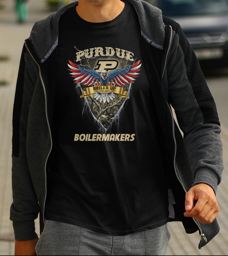 Purdue Boilermakers Eagle Boiler Up Est. 1869 T-Shirt