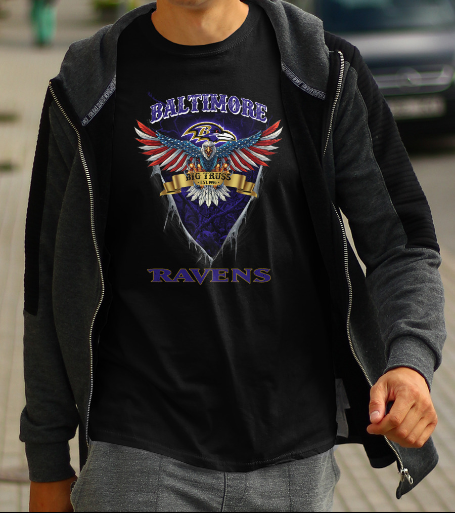 Baltimore Ravens Big Truss Eagle Est. 1996 T-Shirt