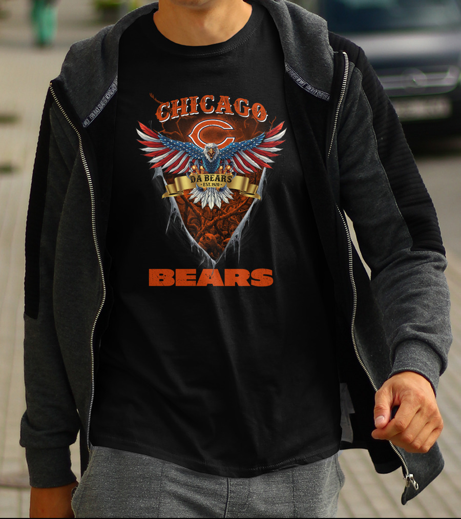 Chicago Bears Est. 1920 Us Eagle Da Bears T-Shirt