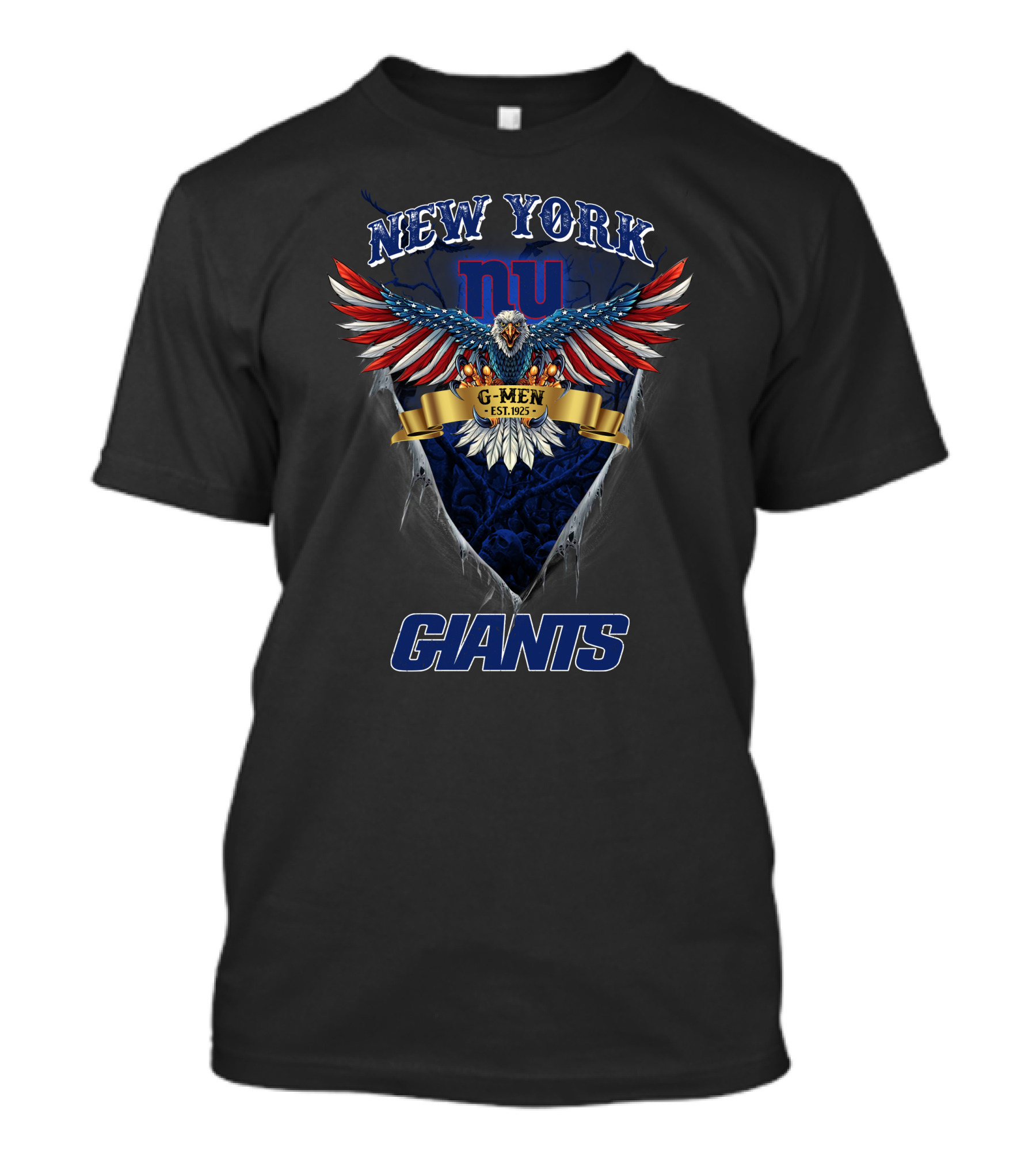New York Giants Nfl Us Eagle G-Men Est. 1925 T-Shirt