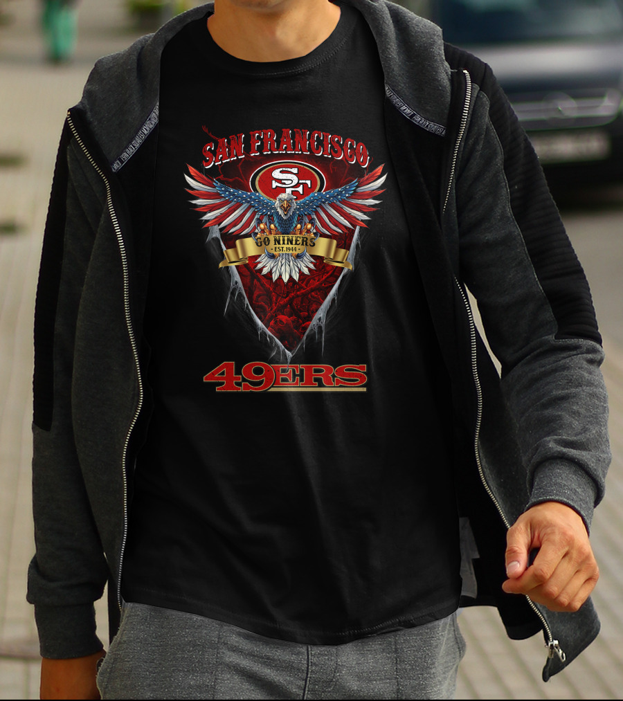 San Francisco 49ers Go Niners Est. 1946 Nfl Us Eagle T-Shirt