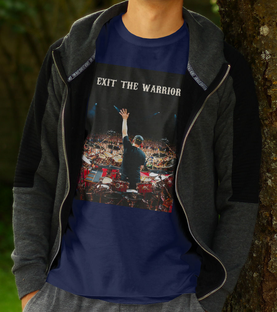 Exit The Warrior Neil Peart Drumming Performance Live Concert T-Shirt