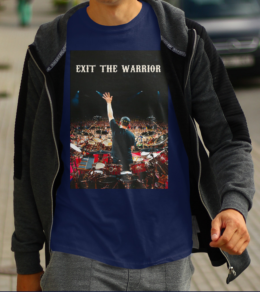 Exit The Warrior Neil Peart Drumming Performance Live Concert T-Shirt