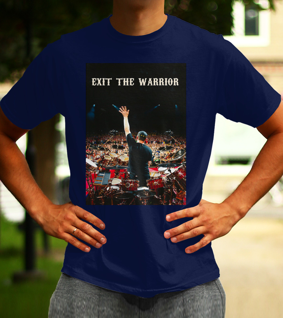 Exit The Warrior Neil Peart Drumming Performance Live Concert T-Shirt