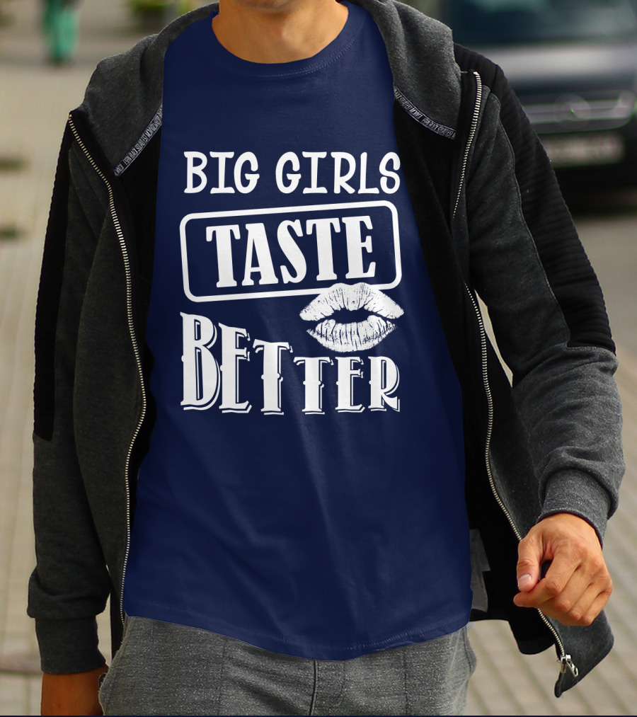 Big Girls Taste Better Lip Oversized T-Shirt