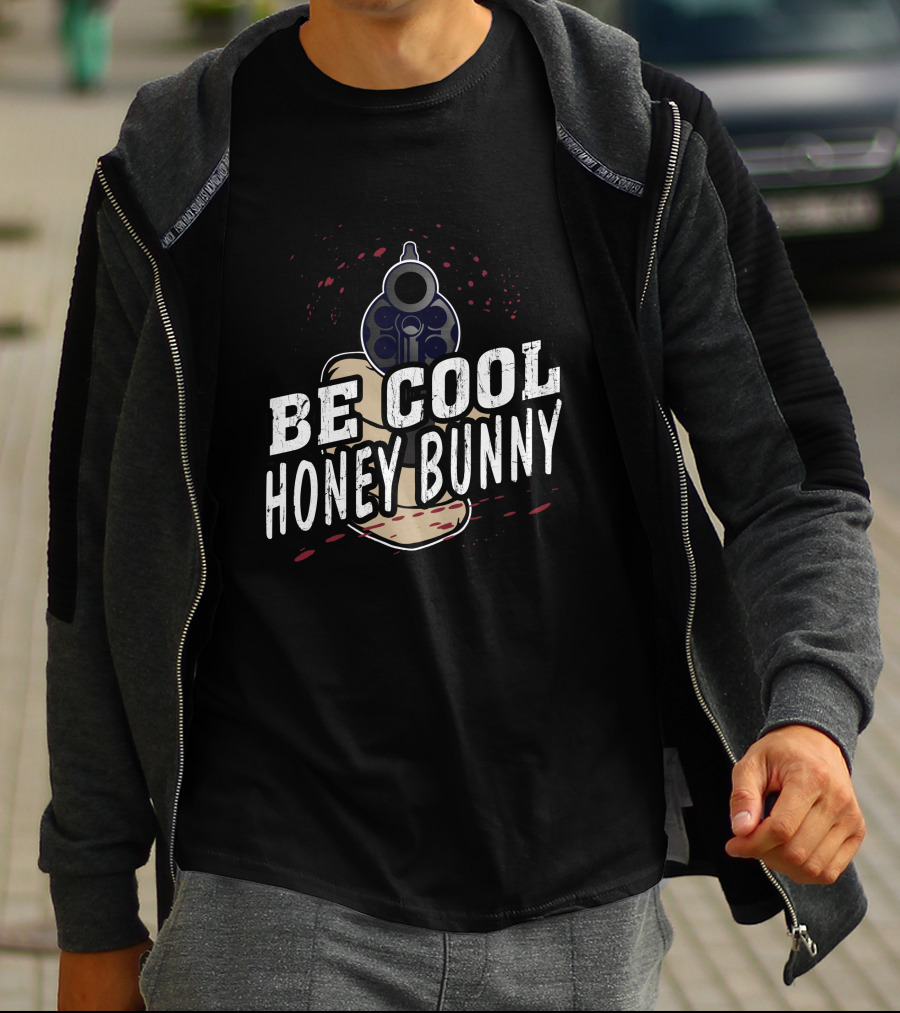 Be Cool Honey Bunny Pulp Fiction Gun T-Shirt