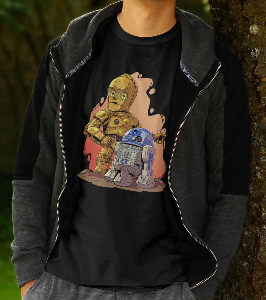 Chibi Star Wars C3PO R2-D2 Duo T-Shirt