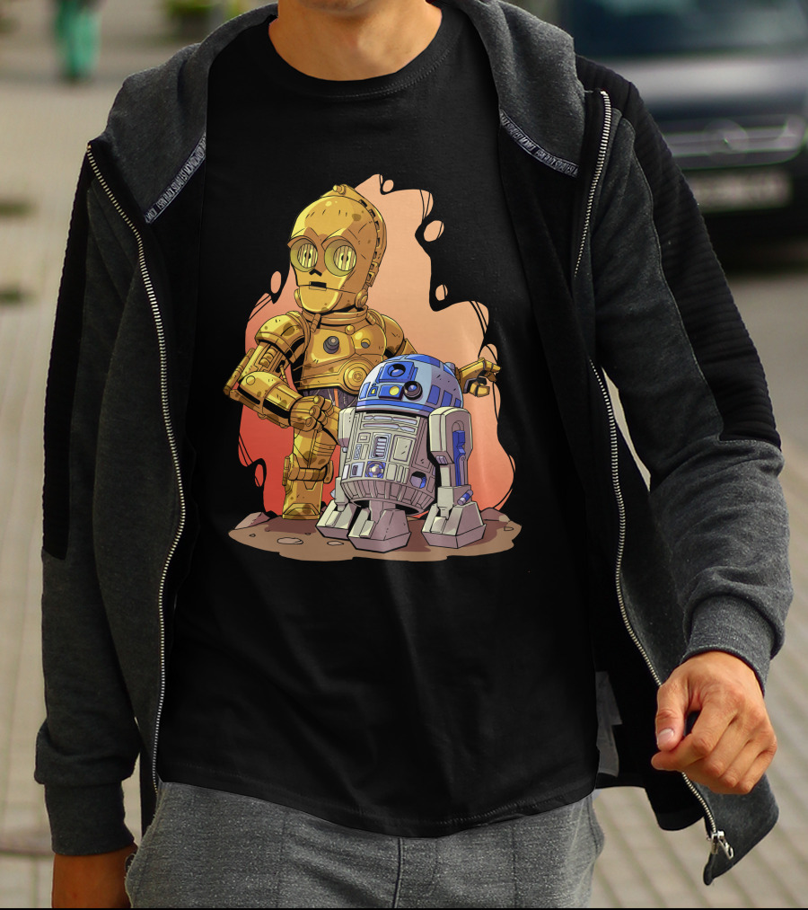 Chibi Star Wars C3PO R2-D2 Duo T-Shirt