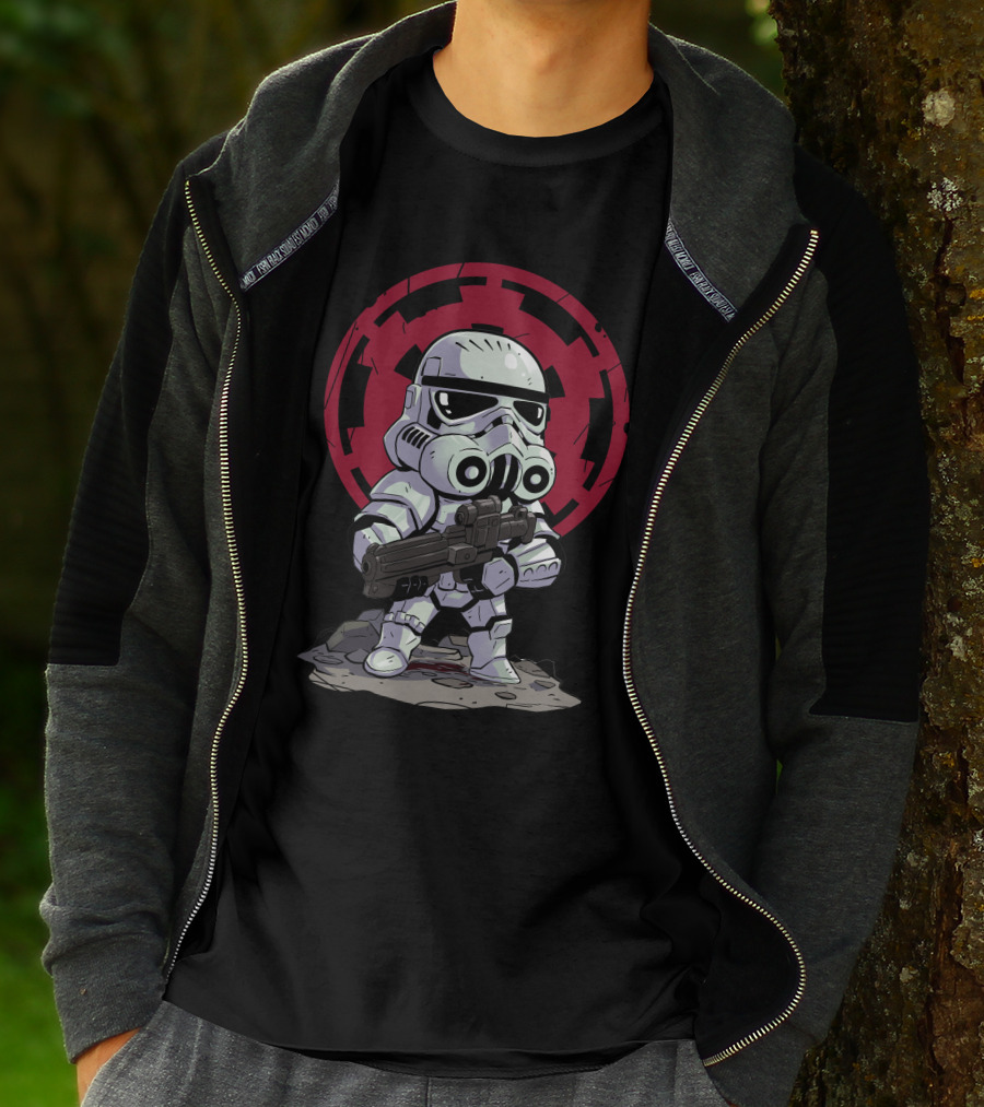 Chibi Stormtrooper Star Wars Imperial Emblem T-Shirt