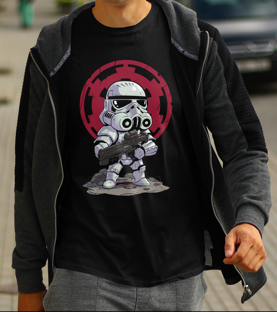 Chibi Stormtrooper Star Wars Imperial Emblem T-Shirt