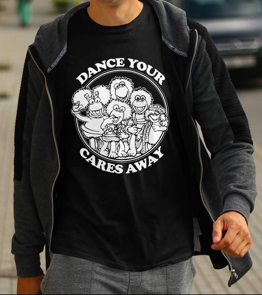 Dance Your Cares Away Fraggle Rock Characters T-Shirt