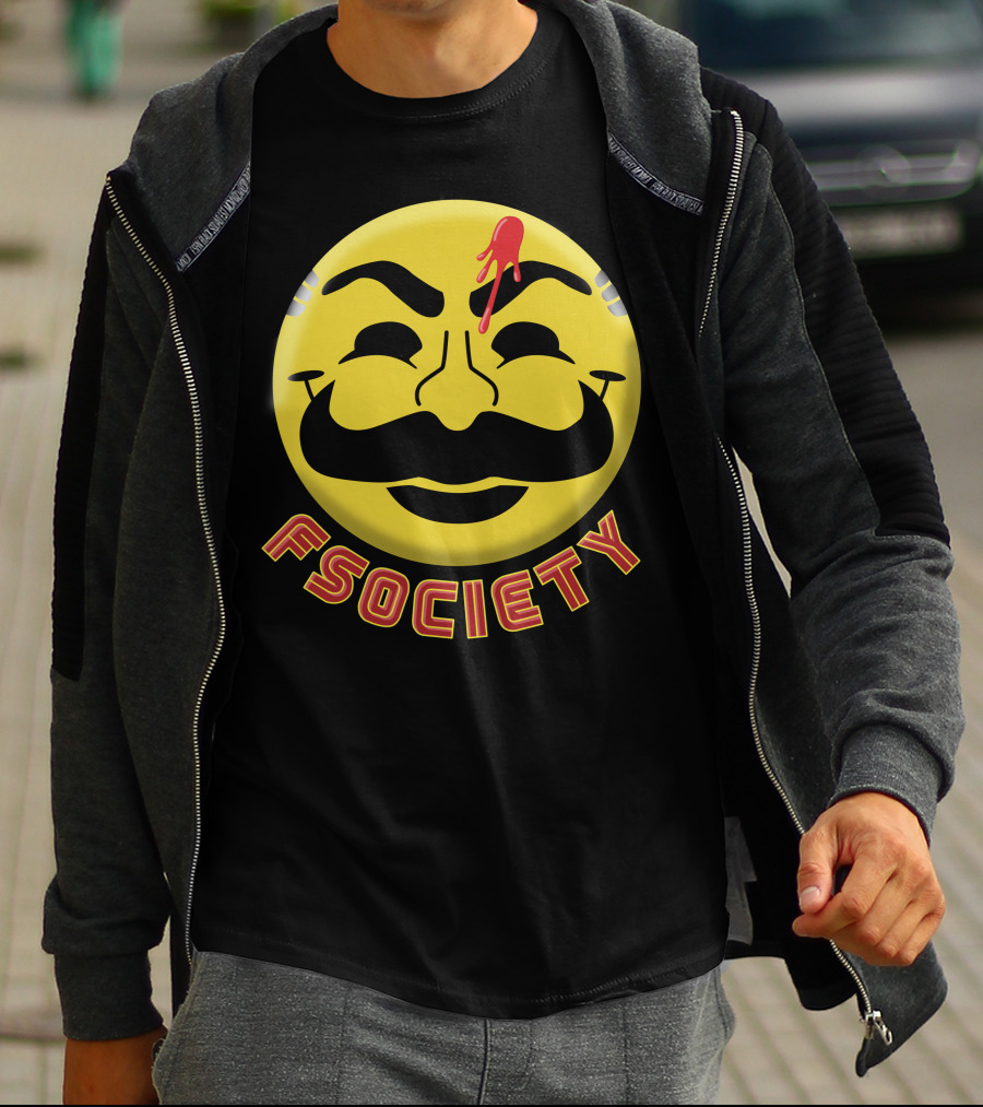 Fsociety Mr. Robot Smiley Face T-Shirt