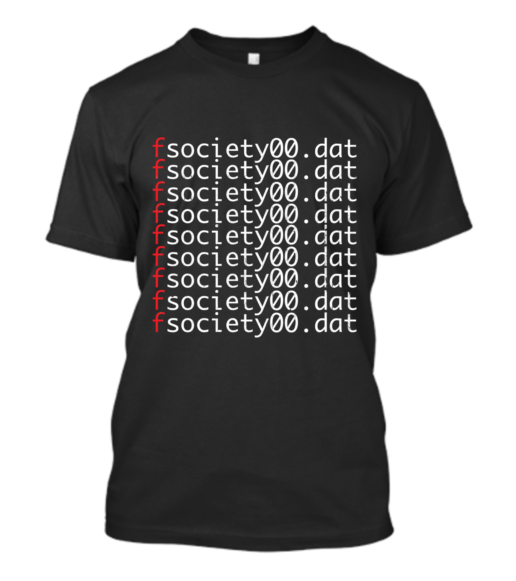 Fsociety00.dat Mr Robot Repeated Code T-Shirt
