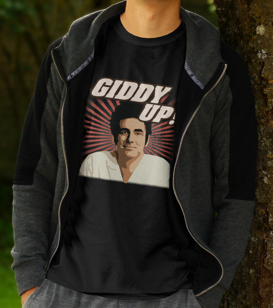 Giddy Up Seinfeld Kramer Retro Sunburst T-Shirt
