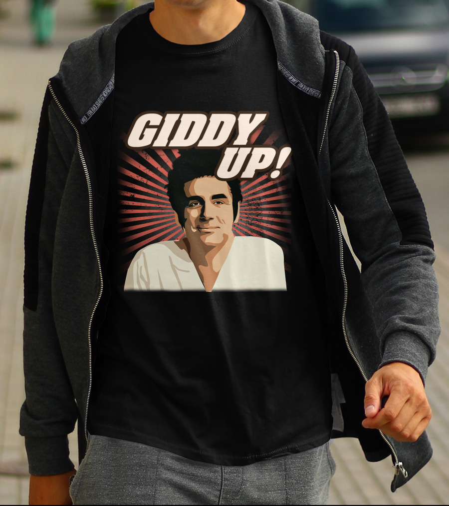 Giddy Up Seinfeld Kramer Retro Sunburst T-Shirt