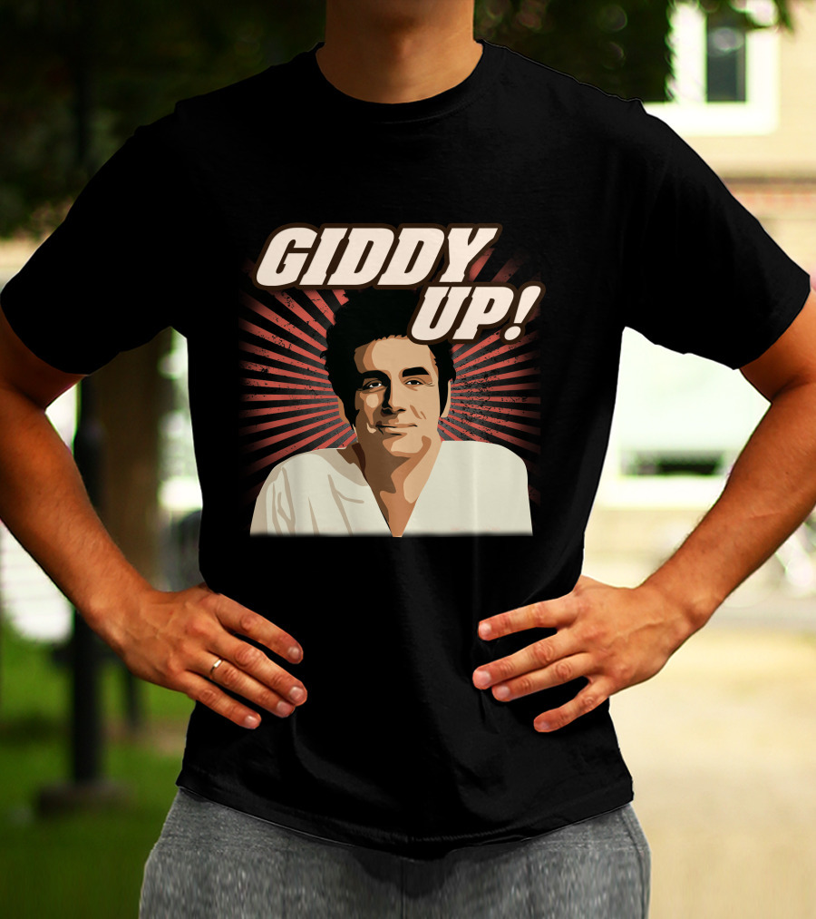 Giddy Up Seinfeld Kramer Retro Sunburst T-Shirt