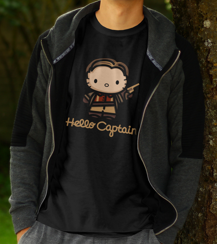 Hello Captain Kitty Firefly Mashup Character T-Shirt