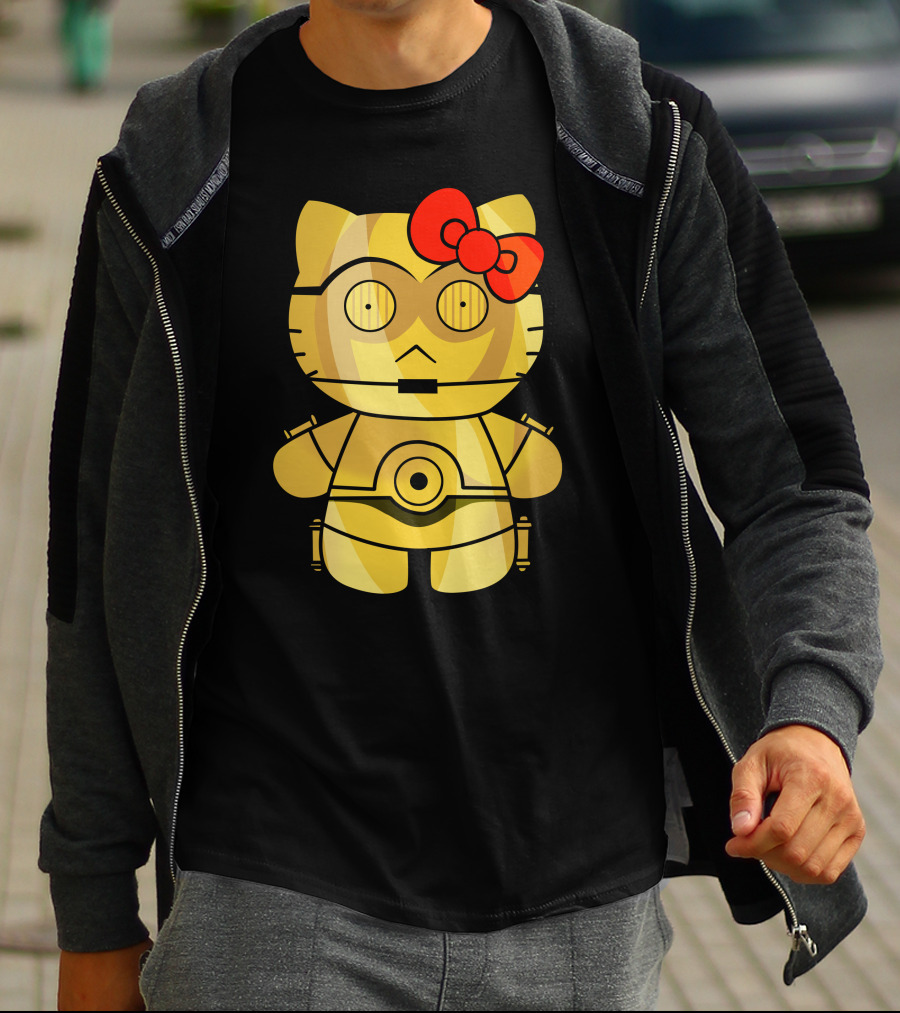 Hello Kitty C3PO Mashup Star Wars T-Shirt