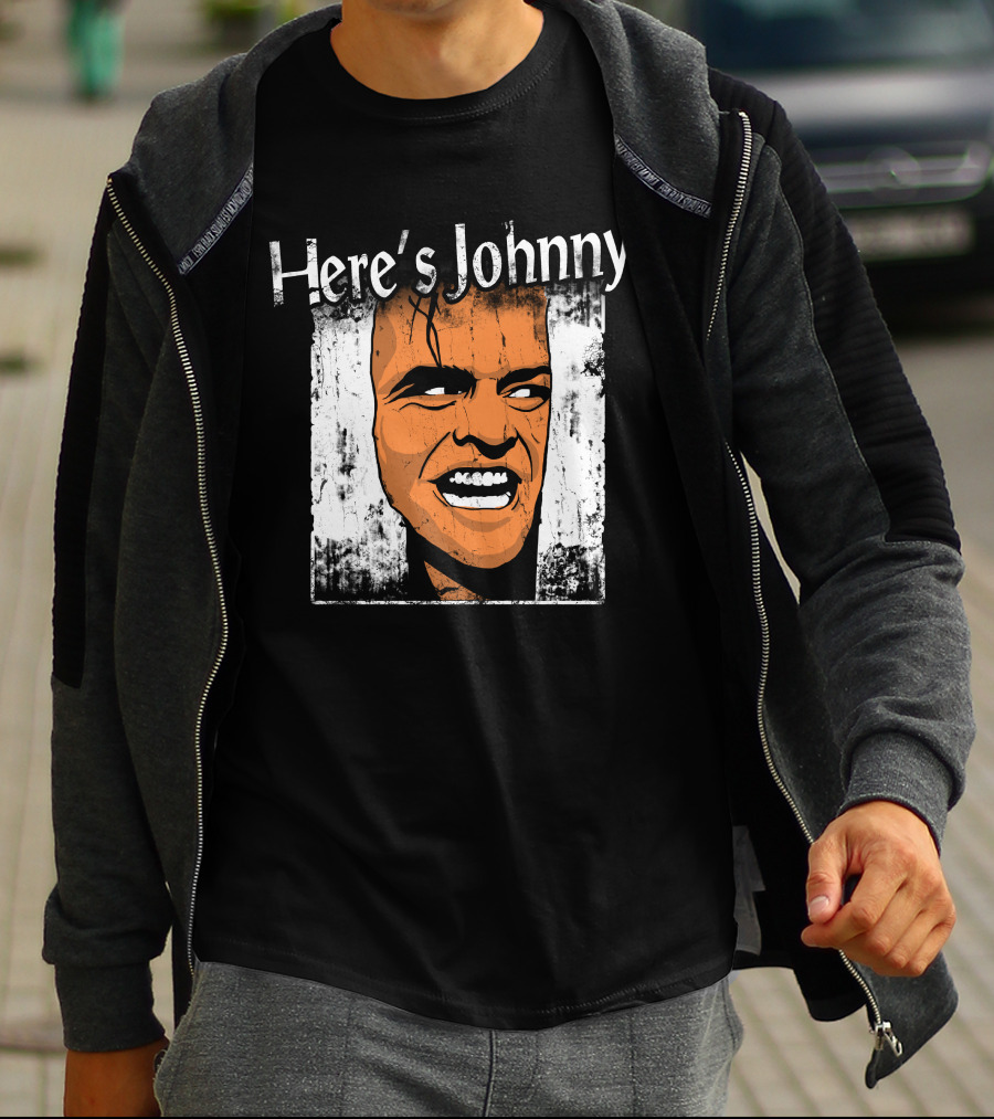 Here's Johnny The Shining Iconic Horror Movie Scene T-Shirt