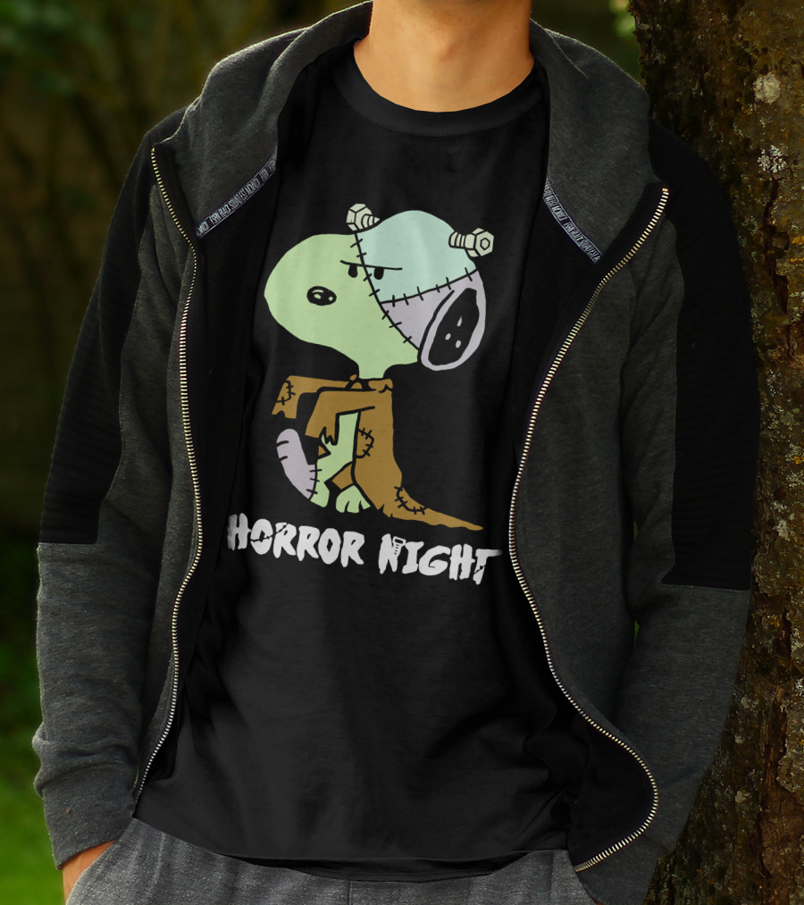 Horror Night Frankenstein Snoopy T-Shirt