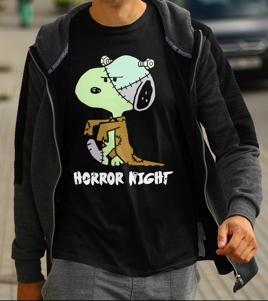 Horror Night Frankenstein Snoopy T-Shirt