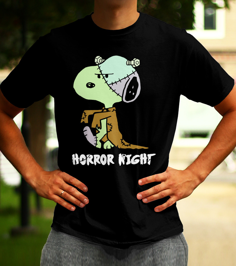 Horror Night Frankenstein Snoopy T-Shirt