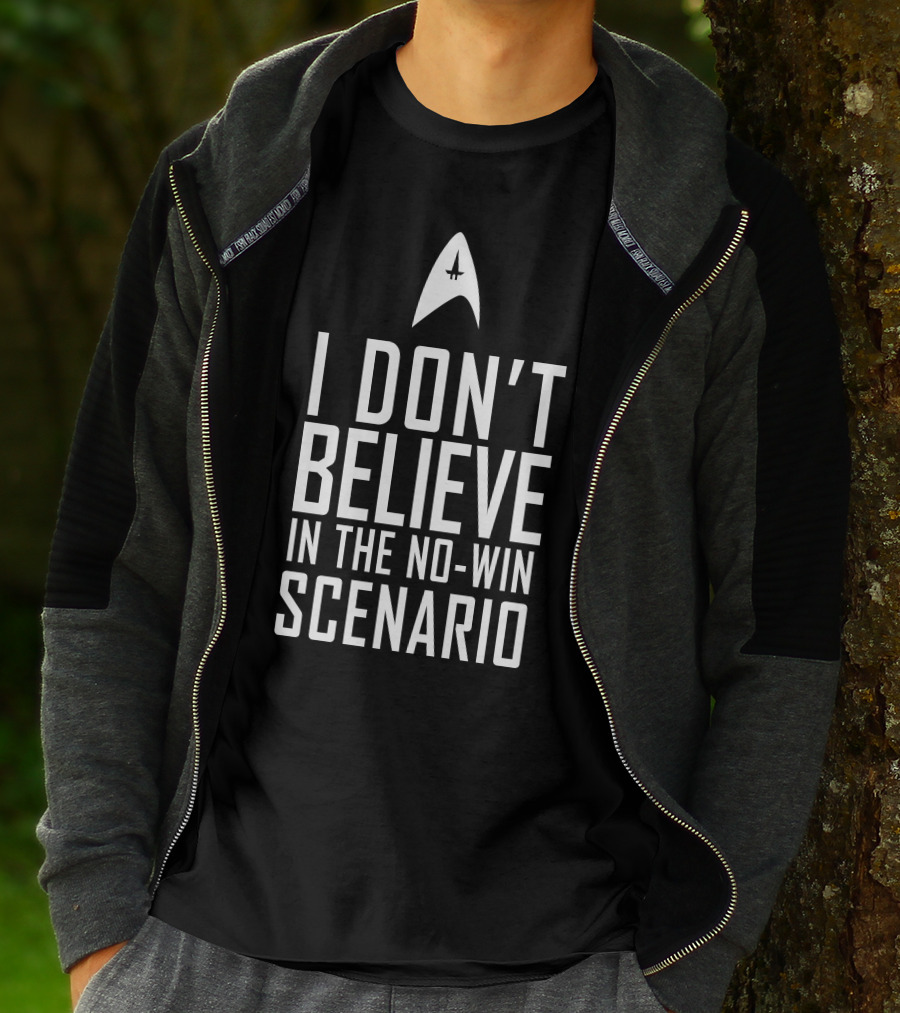 I Don't Believe In The No-Win Scenario Star Trek Starfleet Insignia T-Shirt